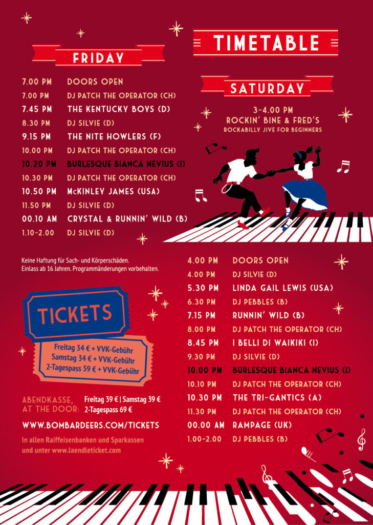 The Rockability Bombardment Event Flyer